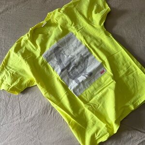 Supreme Neon Yellow Woman Thong Post T Shirt RARE